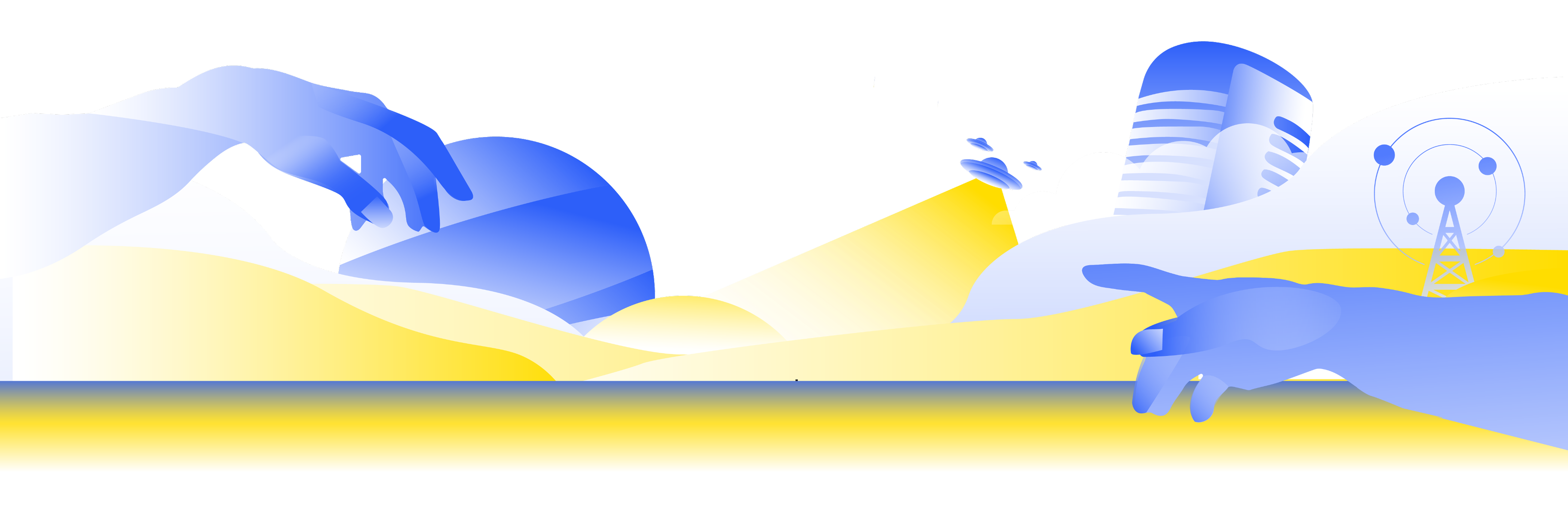 Radio Budi Luhur Background Illustration